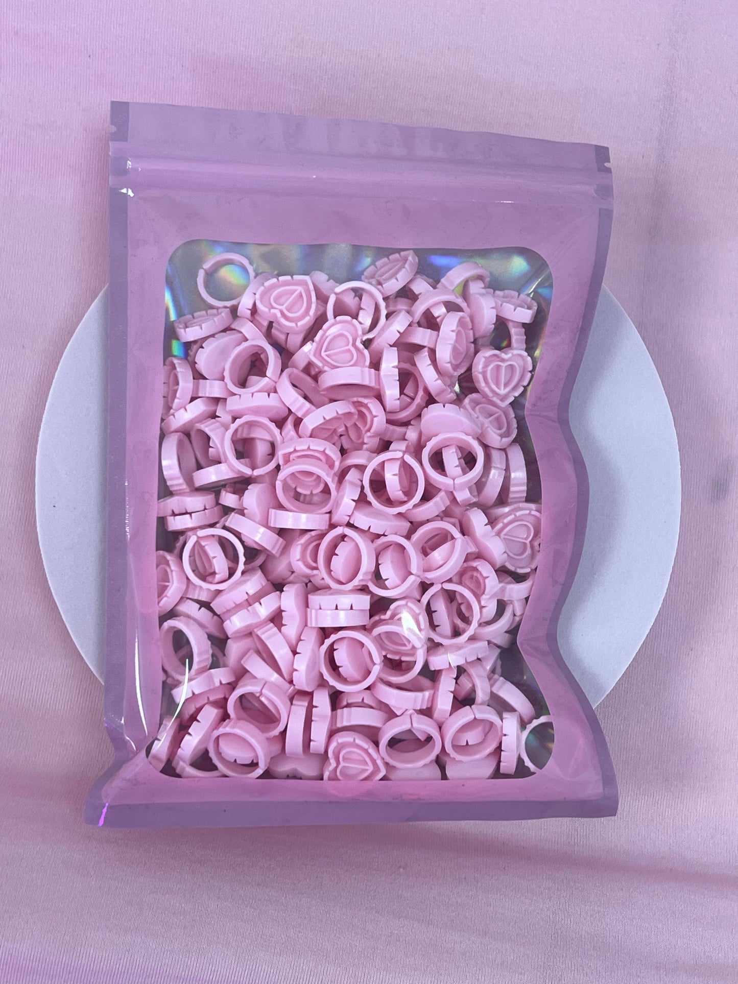 Heart shaped glue ring