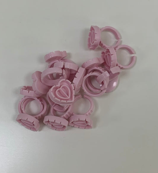 Heart shaped glue ring
